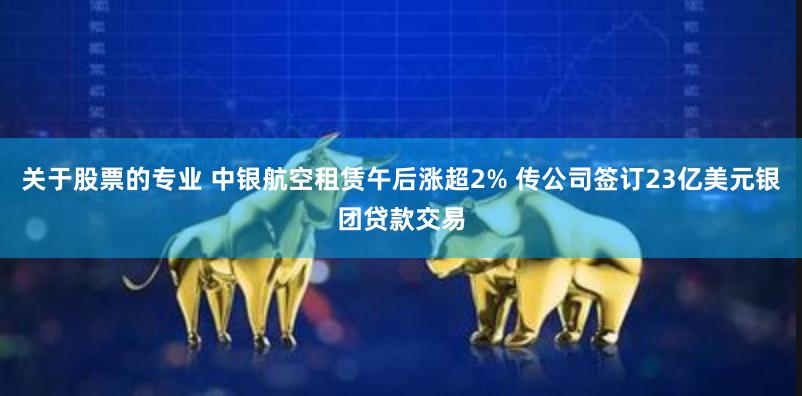 关于股票的专业 中银航空租赁午后涨超2% 传公司签订23亿美元银团贷款交易